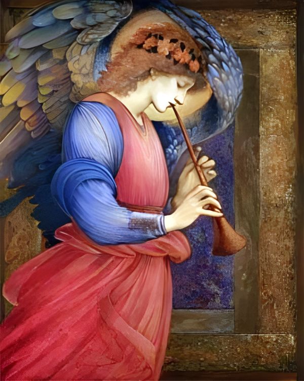 Archangel Gabriel and the Snow Moon Archangel Gabriel and the Snow Moon