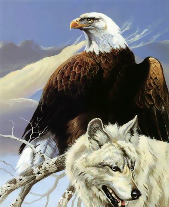 Animal Totems wolf-eagle