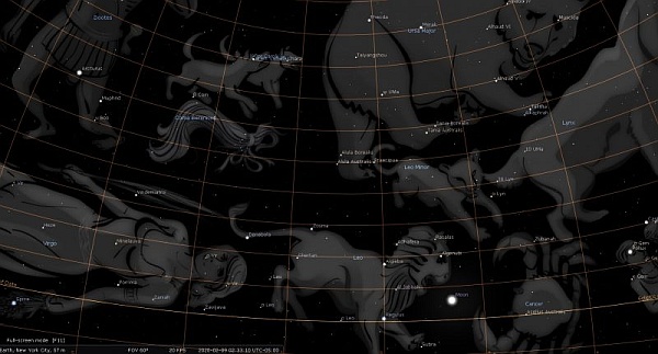 Full Moon February 2020 [Stellarium]