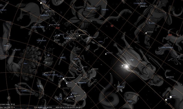 Mercury Retrograde 2020 [Stellarium]