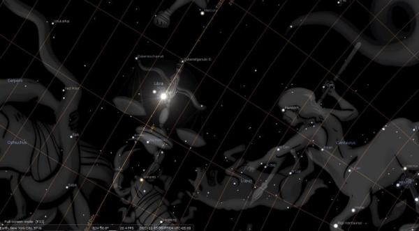 New Moon November 2020 [Stellarium]