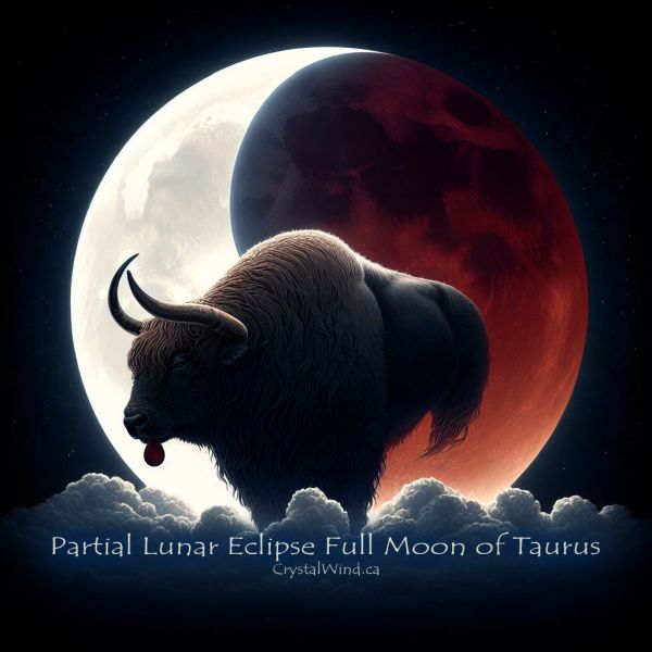 The October 2023 Partial Lunar Eclipse Full Moon of 6 Scorpio-Taurus Pt. 1