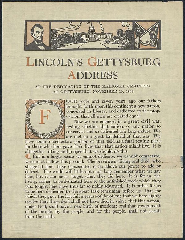 The Gettysburg Address