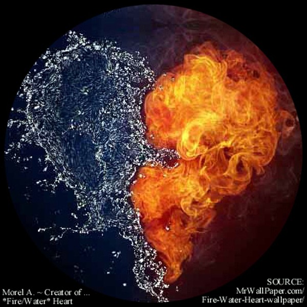 Fire and Water Heart