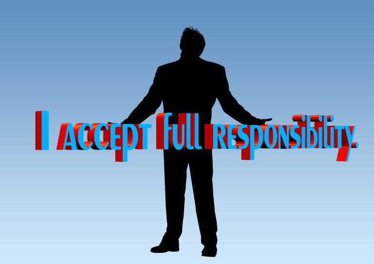 Accepting Total Responsibility for Our Lives man