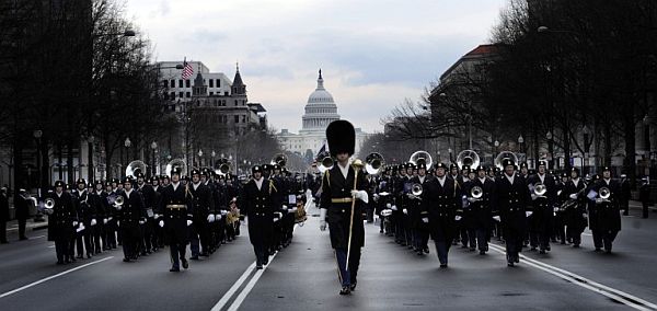 US Presidential Inauguration Day, January 20, 2017 marching-band