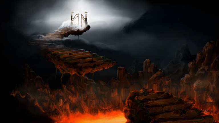 The Myth of Heaven and Hell stairs