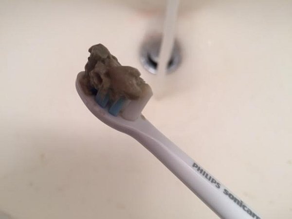 Simple Homemade Non-Toxic Toothpaste ontoothbrush