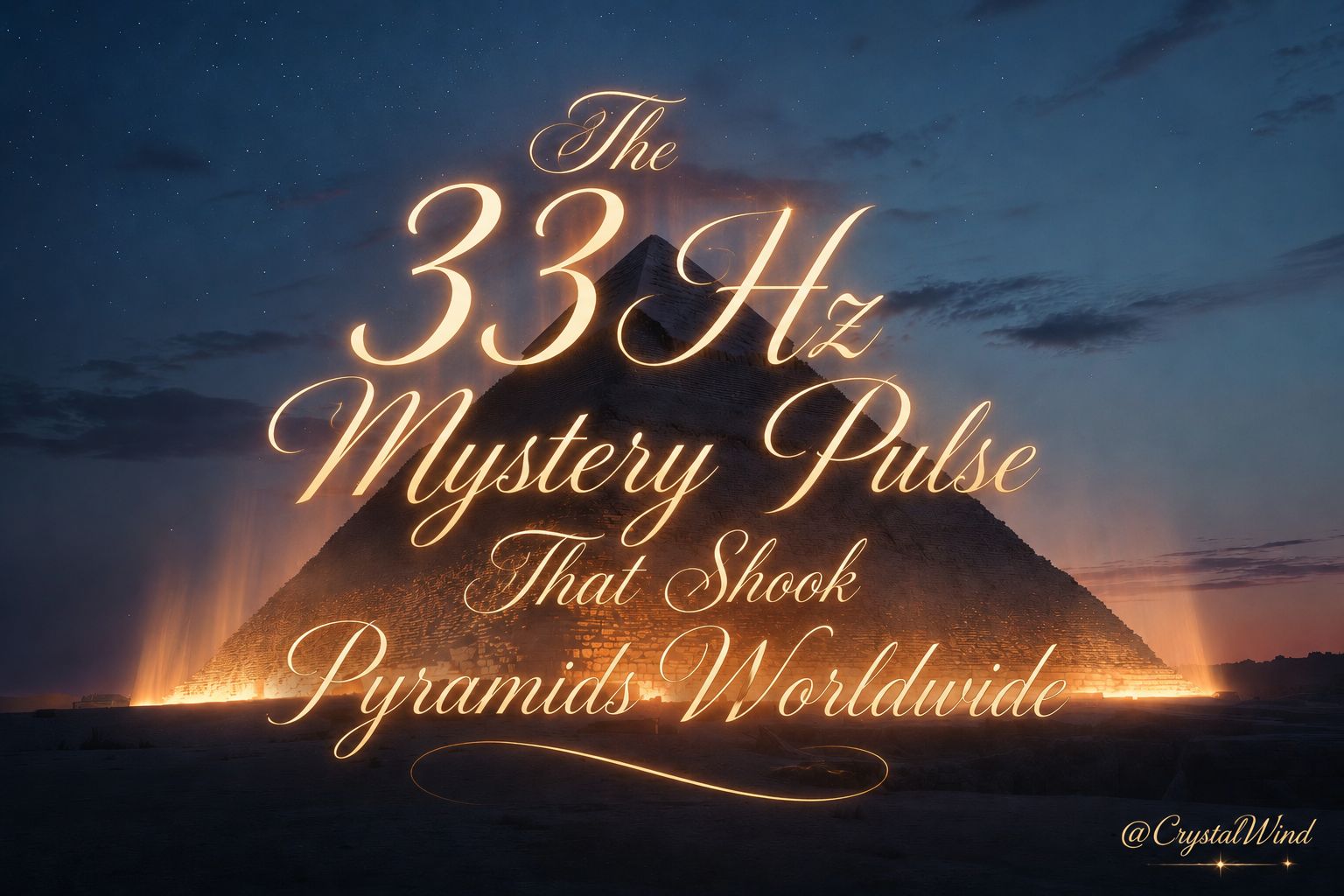The 33 Hz Mystery Pulse That Shook Pyramids Worldwide