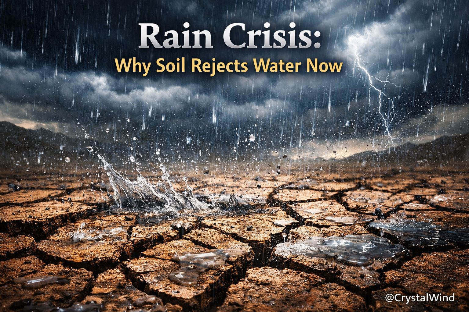 Rain Crisis: Why Soil Rejects Water Now