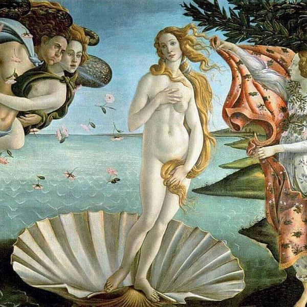  The birth of Venus by Botticelli