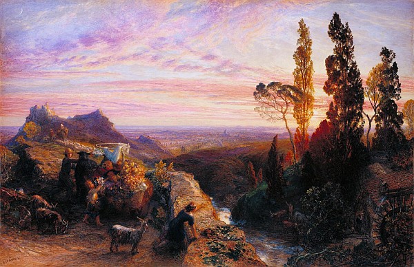 Dream in the Appenine” (c.1864) by Samuel Palmer.