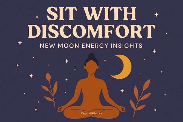 Sit with Discomfort: New Moon Energy Insights
