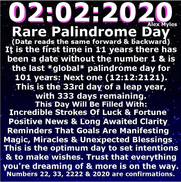 02:02:2020 - Palindrome