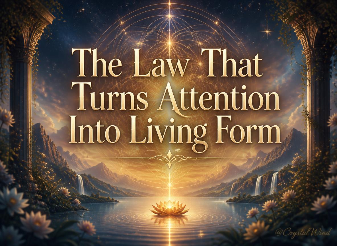 The Law That Turns Attention Into Living Form