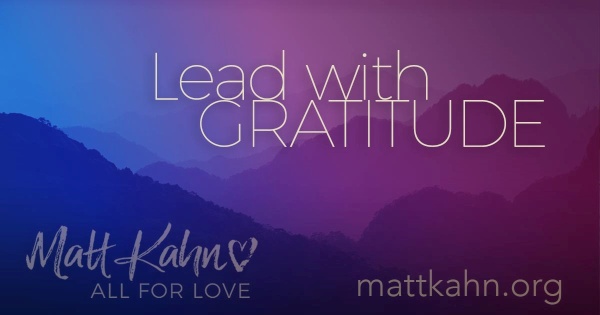 Lead with Gratitude