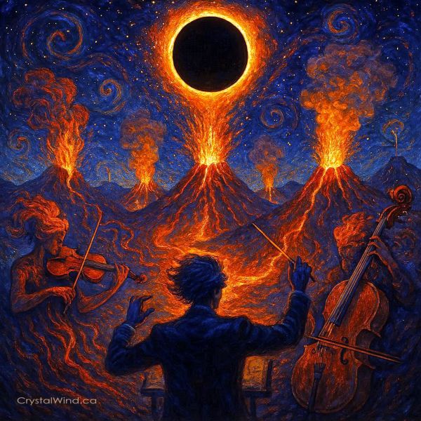 Cosmic Orchestra of Quakes Volcanoes and Eclipses