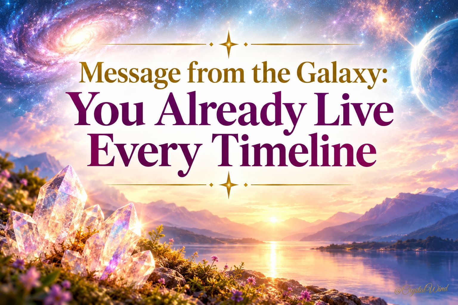 Message from the Galaxy: You Already Live Every Timeline