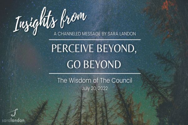 Insights from Perceive Beyond, Go Beyond - Wisdom of the Council Insights from Perceive Beyond, Go Beyond - Wisdom of the Council