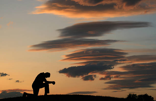 man praying