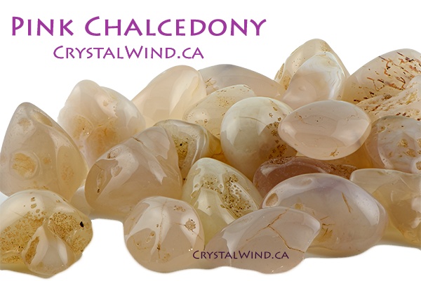 pink chalcedony tumbled