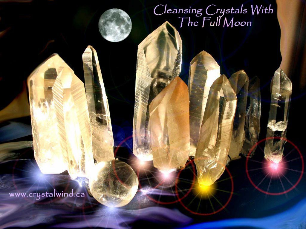 Cleansing Crystals With The Full Moon