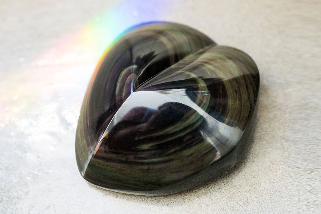 How to Heal a Broken Heart with Rainbow Obsidian howtohealabrokenheart rainbowobsidian