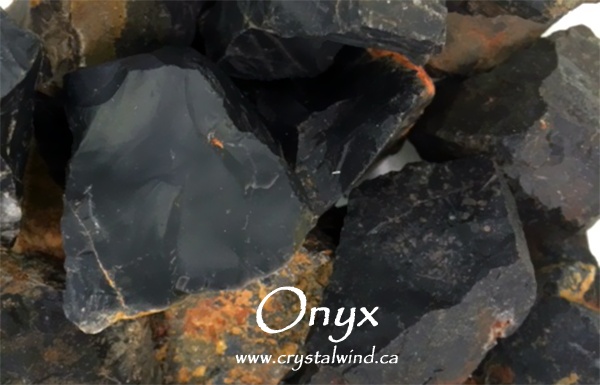 Onyx black onyx raw