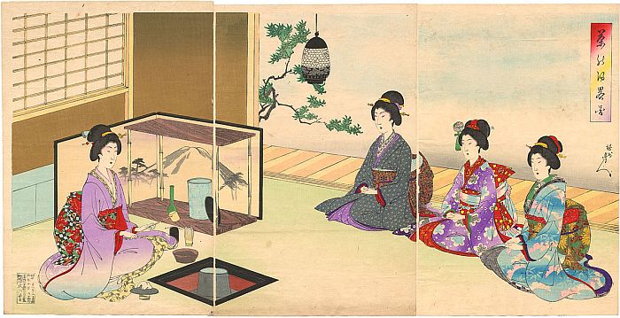 Japanese Tea Ceremony yoshu_chikanobu_cha_no_yu