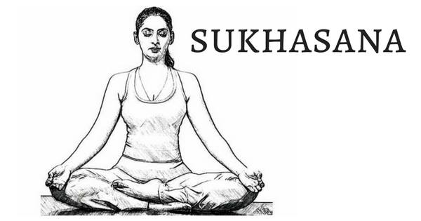 Sukhasana  or “easy pose’