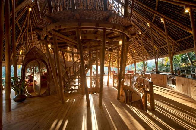 Interior of Bamboo Building - © Rio Helmi Photography ibuktu_building