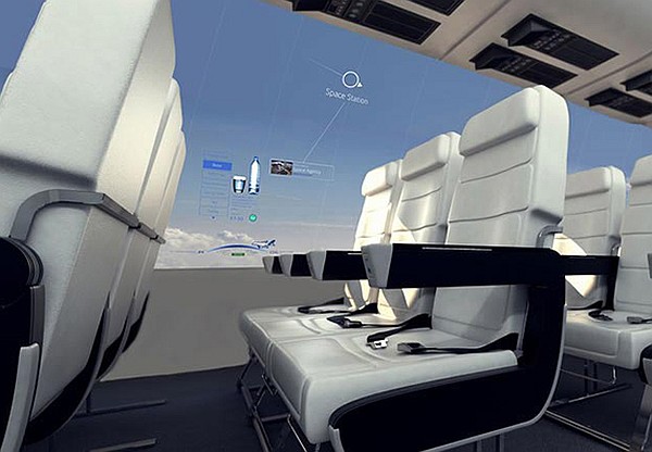 Windowless Planes Will Give Passengers A Panoramic View Of The Sky windowless airplane oled 2