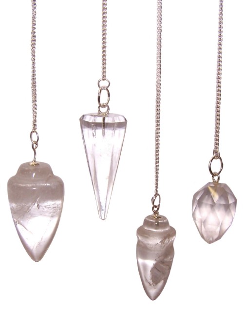 Crystal Quartz Pendulums