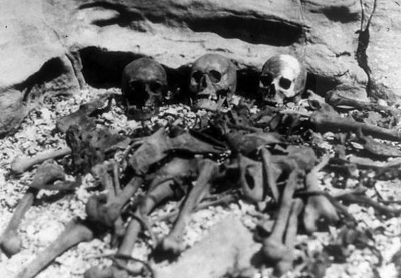 Human remains on Deadman's Island