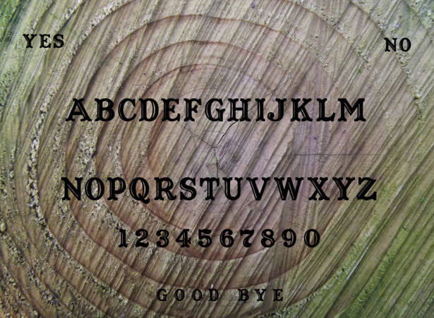 Ouija Boards, Candles and a Dead Man's Clothes ouija board plain