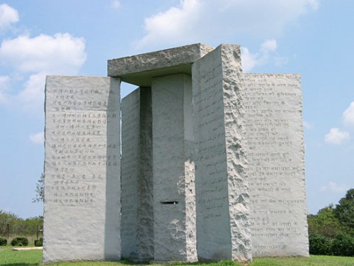 The Georgia Guidestones georgia guidestones e