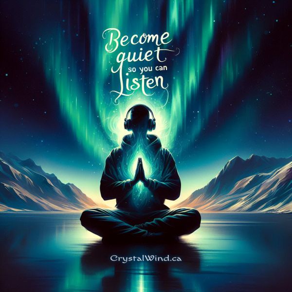 Become Quiet So You Can Listen Become Quiet So You Can Listen