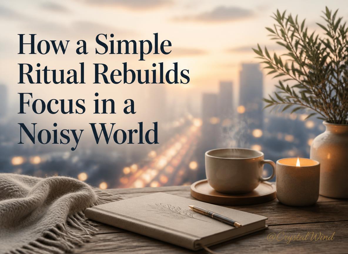 How a Simple Ritual Rebuilds Focus in a Noisy World How a Simple Ritual Rebuilds Focus in a Noisy World