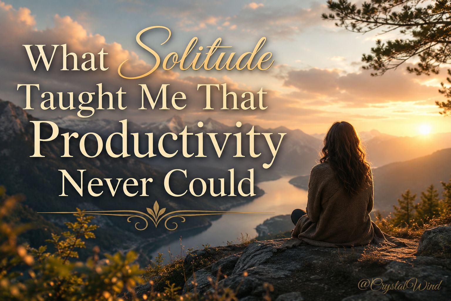 What Solitude Taught Me That Productivity Never Could What Solitude Taught Me That Productivity Never Could