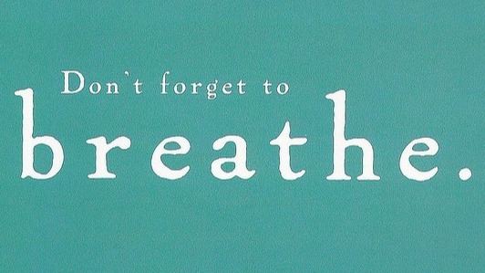 Why I’m Always in a Hurry, & What I’m Doing About It zen breathe