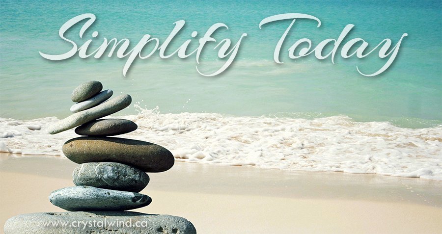 5 Ways to Simplify Today zen stones on beach