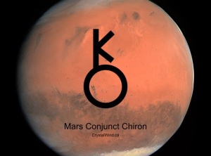 Mars Conjunct Chiron at 16 Aries