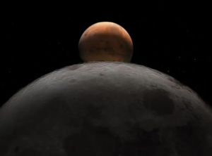 Lunar Occultation of Mars December 7, 2022