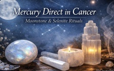 Mercury Direct in Cancer: Moonstone & Selenite Rituals for Clarity