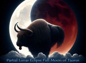 The October 2023 Partial Lunar Eclipse Full Moon of 6 Scorpio-Taurus Pt. 3