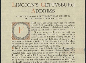 The Gettysburg Address