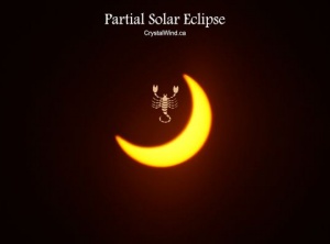 The Partial Solar Eclipse of October 2022 at 2 Scorpio Pt. 1