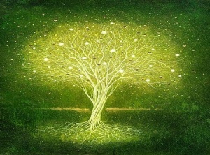 Cosmic Tree Of Light Activated For Collective Dmt Release