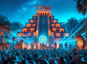 Mayan Day Out of Time 2025: Blue Rhythmic Night