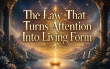 The Law That Turns Attention Into Living Form